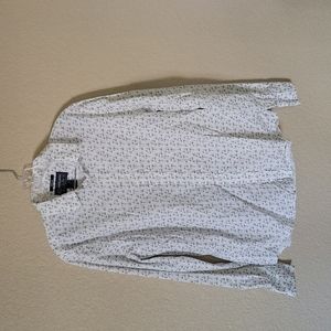 Fish-hook long sleeve button down